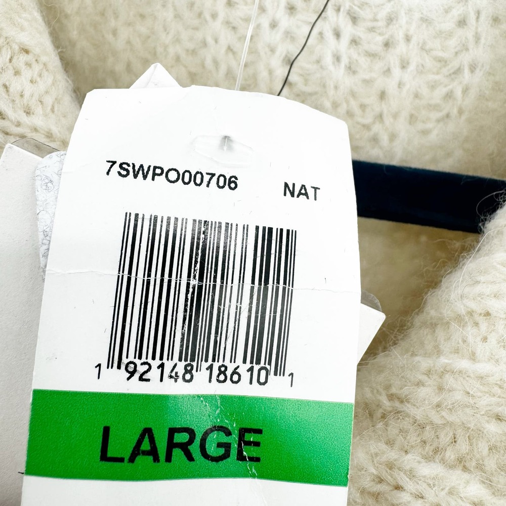 A.L.C. Everett Half Zip Wool Alpaca Pullover Sweater In Natural Size L NWT - Picture 7 of 11
